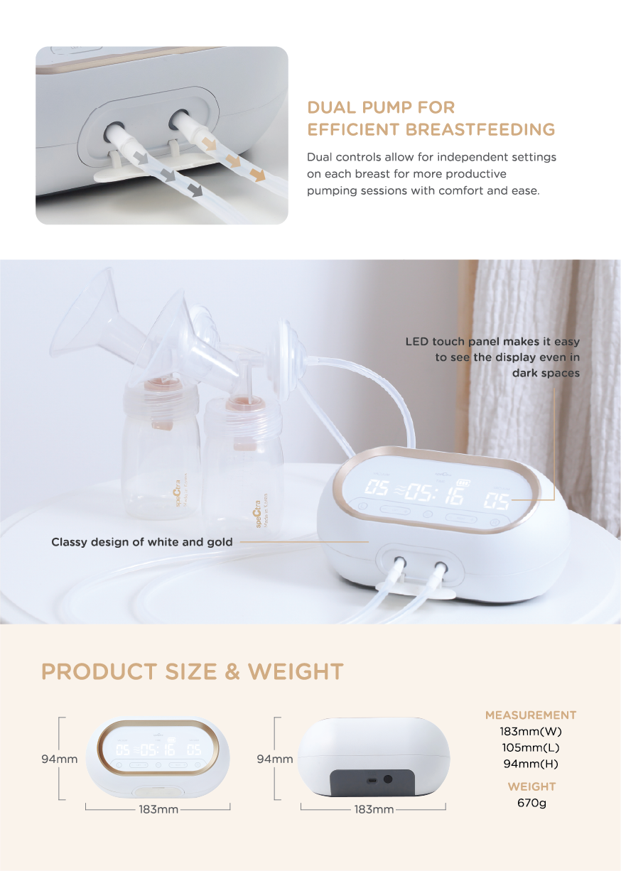 Spectra Dual Compact Breast Pump – Spectra Baby Singapore